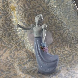 Blue Fairy Avon glass decanter.